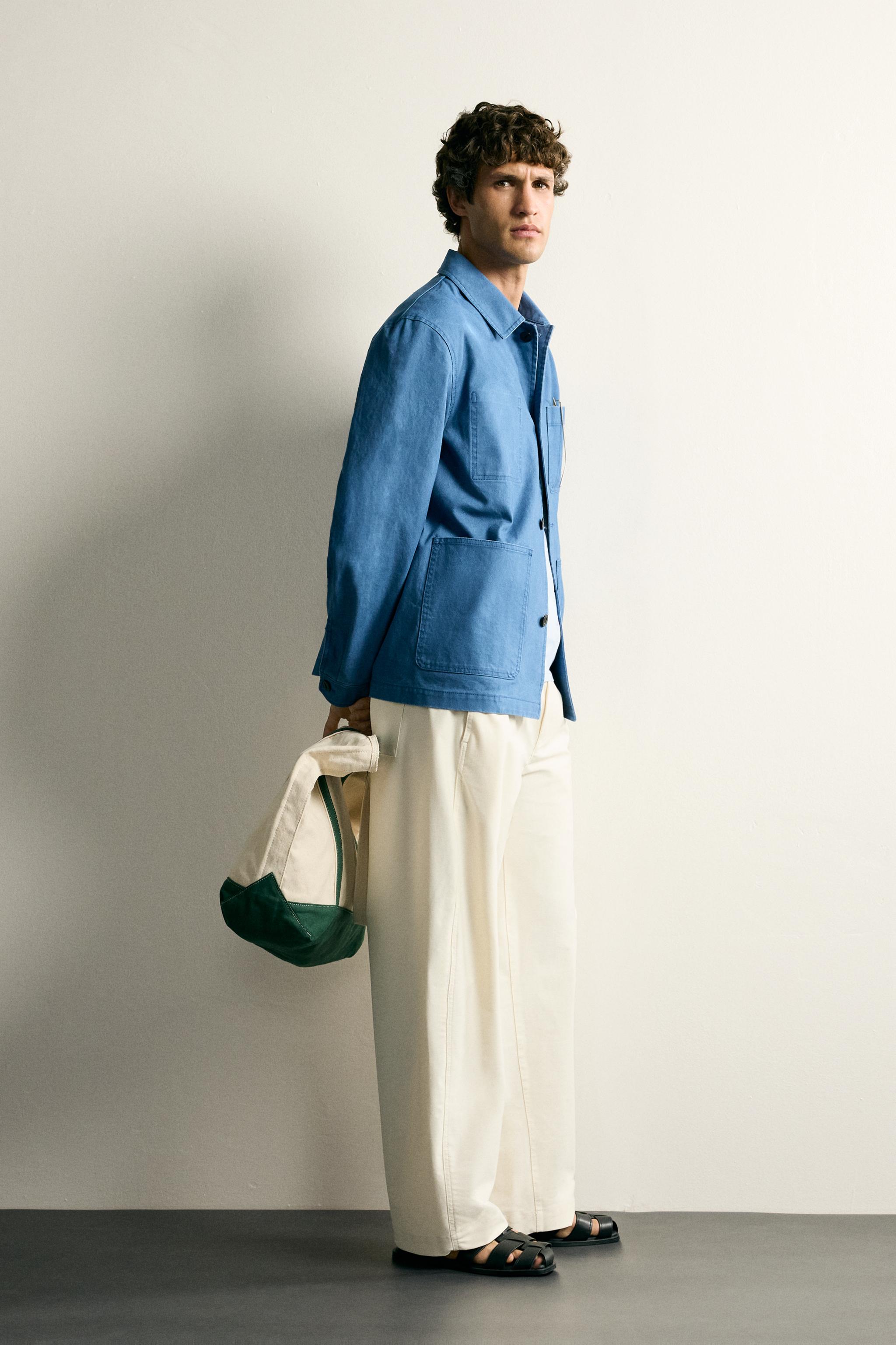 WASHED REGULAR FIT POCKET OVERSHIRT